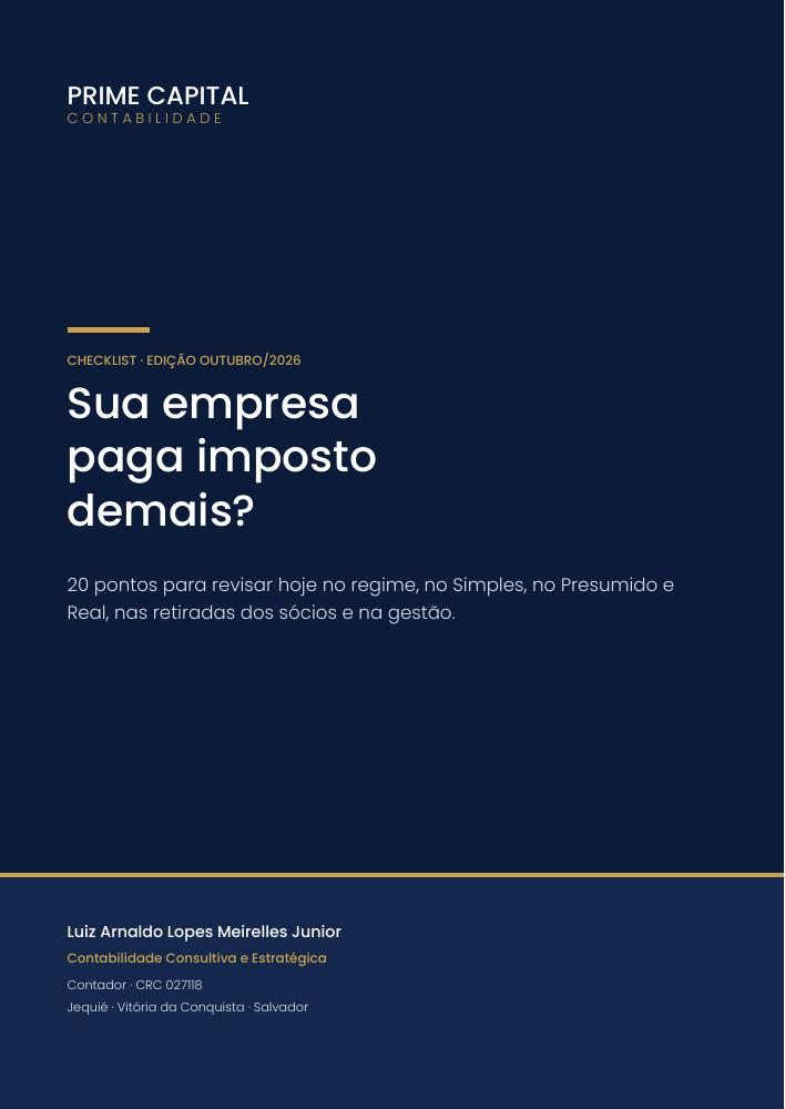 Capa: Checklist: sua empresa paga imposto demais?